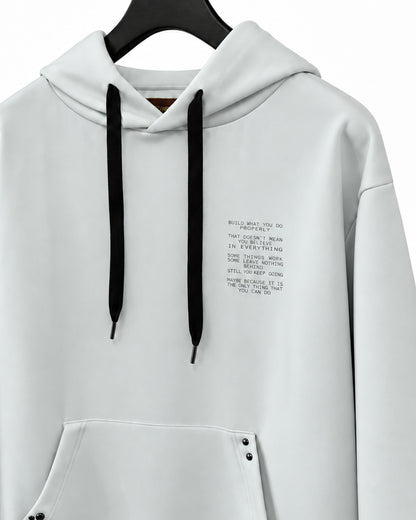 Bennu / Aqua Suiting Jersey Hoodie - BONDS IS FINE - ICE GRAY
