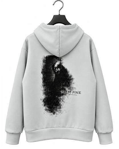 Bennu / Aqua Suiting Jersey Hoodie - BONDS IS FINE - ICE GRAY