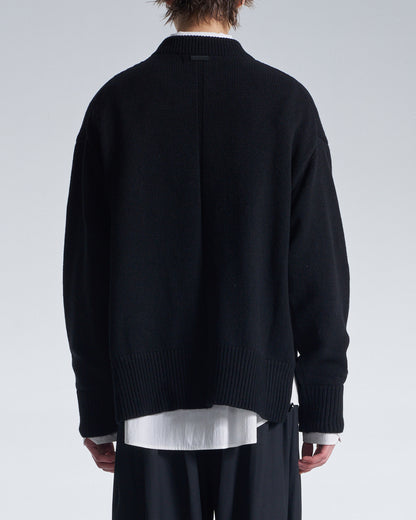 HARRISON WONG / Cashmere Wool Hybrid Oversize Sweater - Black