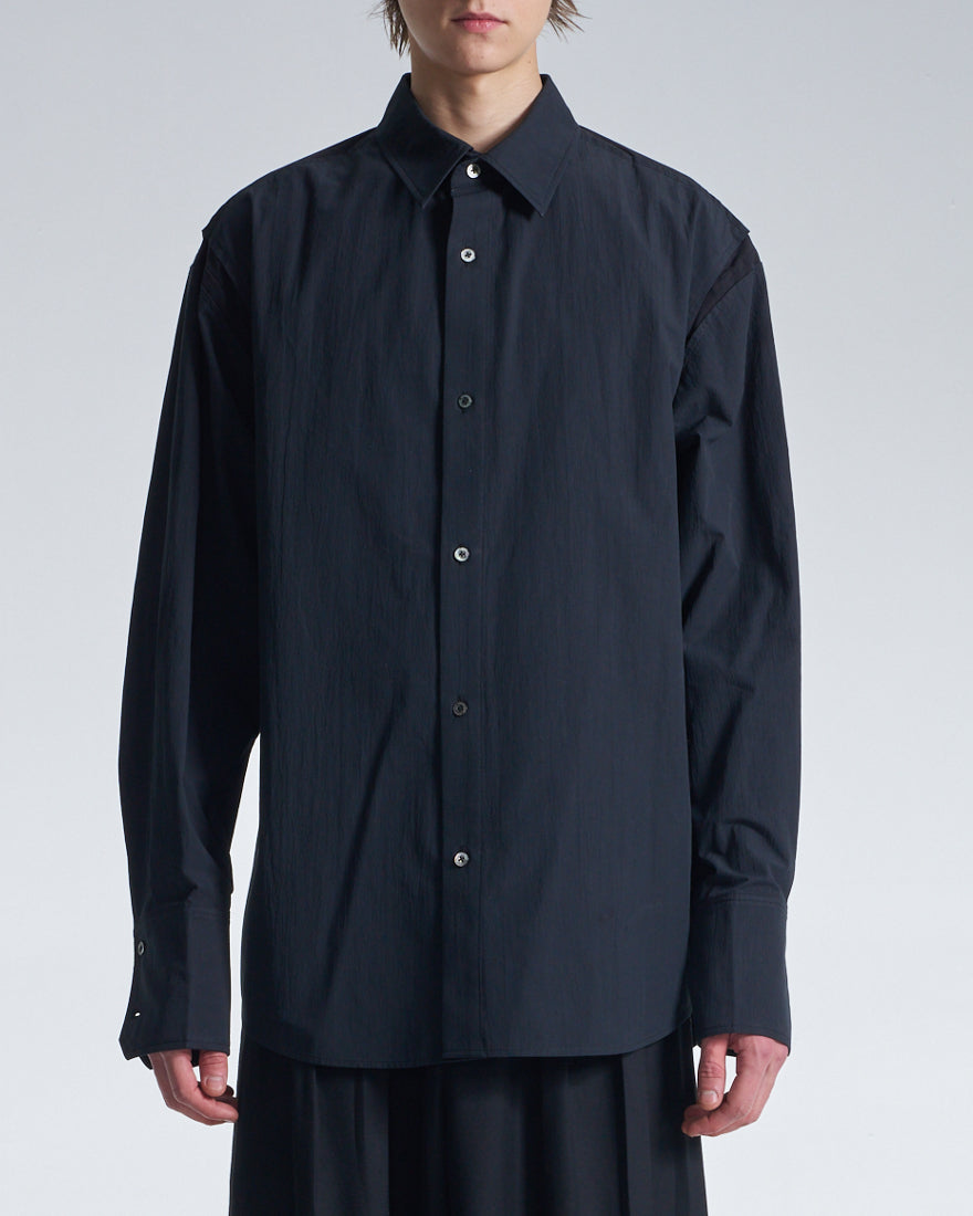 HARRISON WONG / Oversized Cotton Shirt - Black