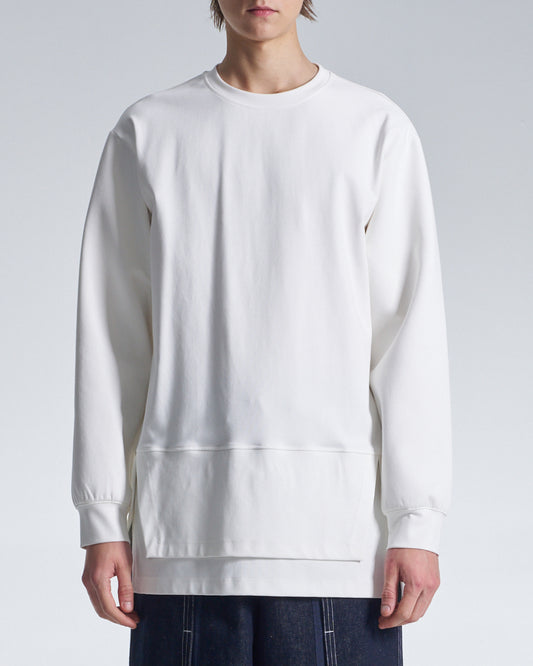 HARRISON WONG / Long Sweatshirt With Layers Hem