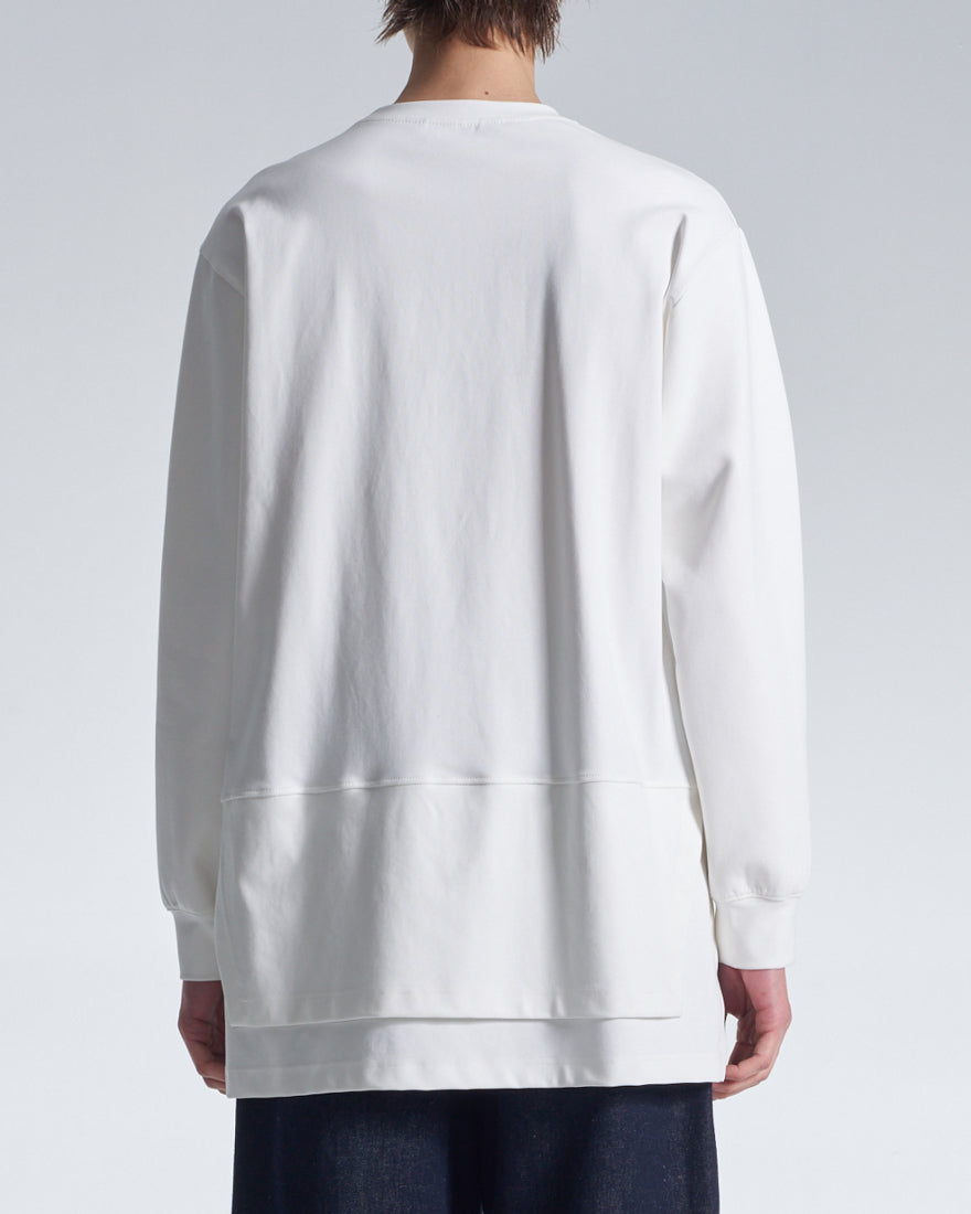 HARRISON WONG / Long Sweatshirt With Layers Hem
