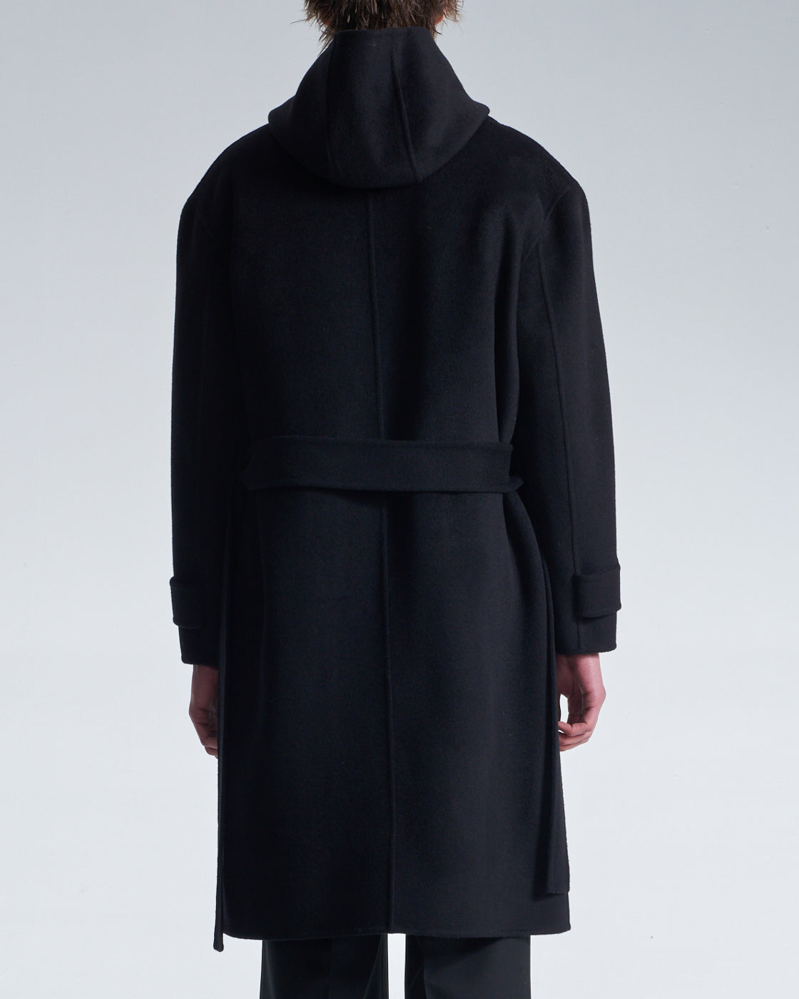 HARRISON WONG | Double Faced Wool 2in1 Trench Coat With Hood