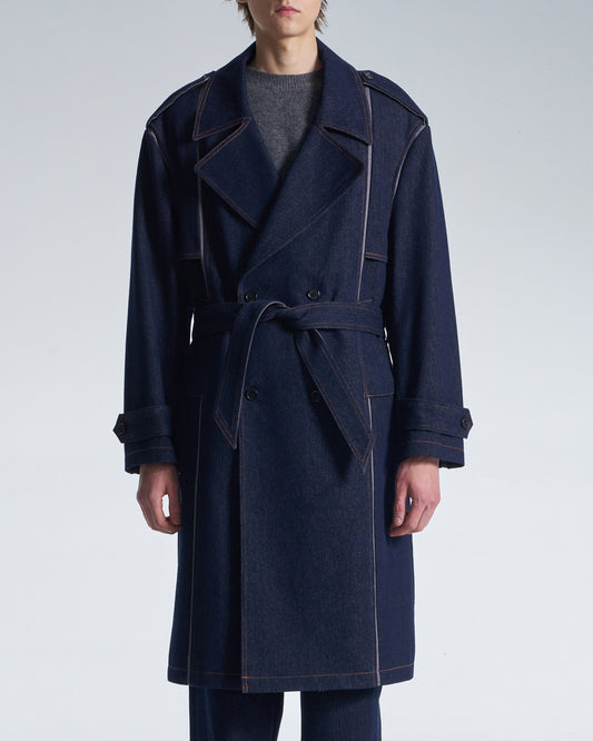 HARRISON WONG / Shirt Jacket With Denim Back