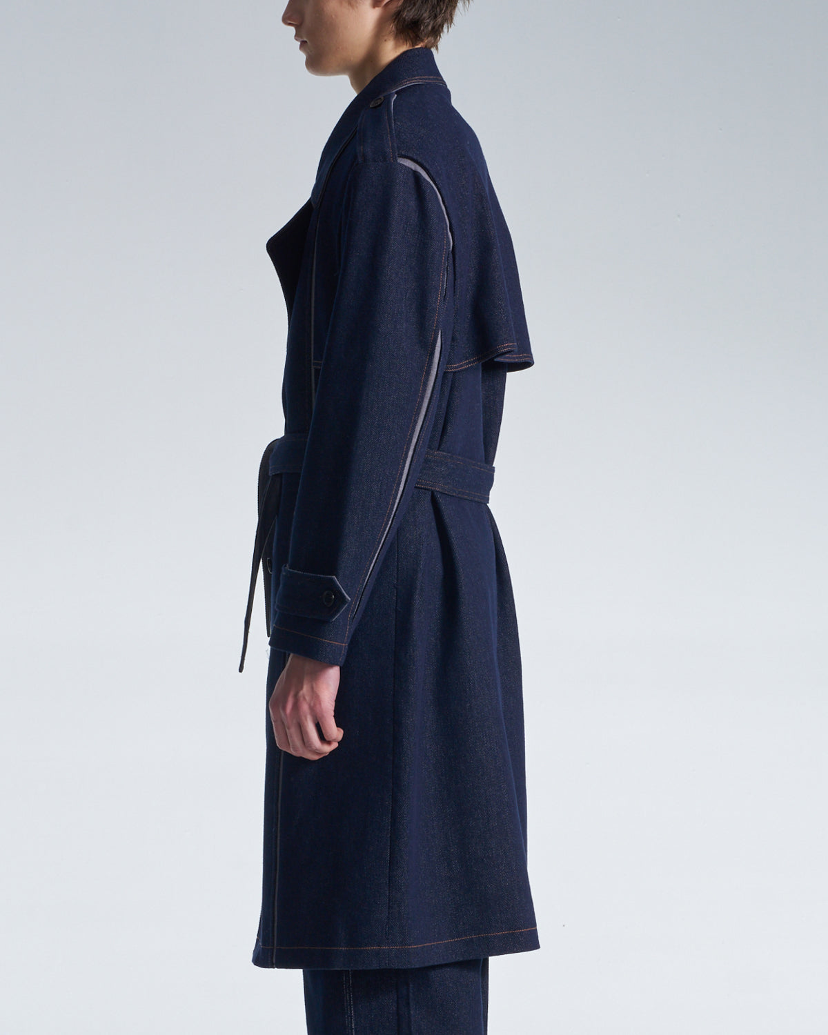 HARRISON WONG / Shirt Jacket With Denim Back