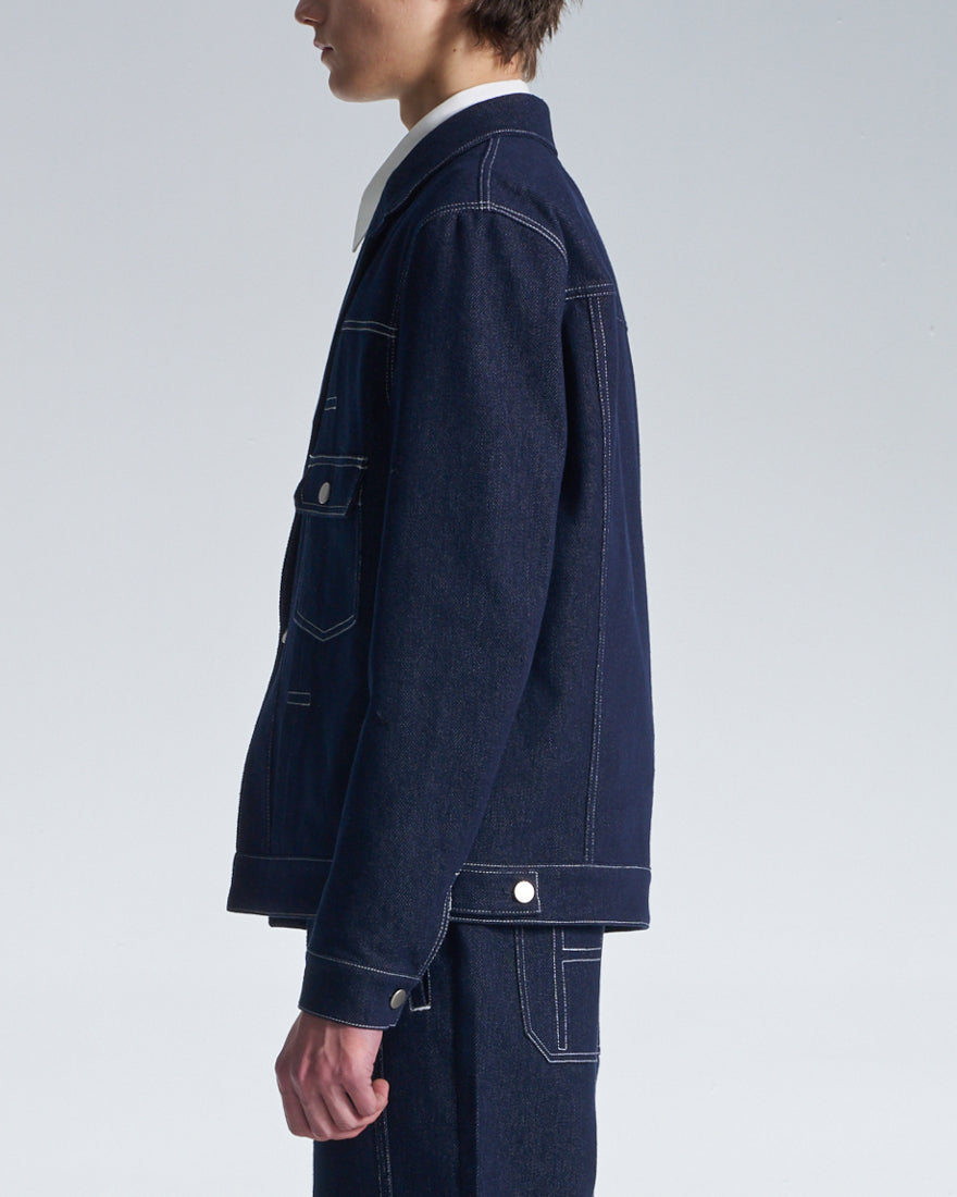 HARRISON WONG / Denim Jacket With Blazer Cut
