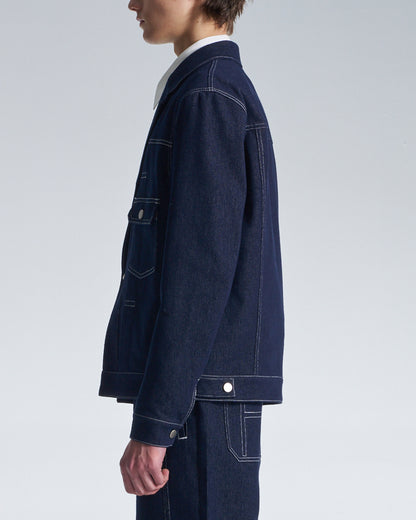 HARRISON WONG / Denim Jacket With Blazer Cut