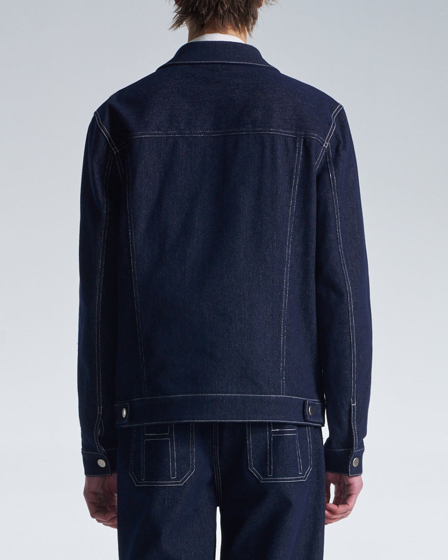 HARRISON WONG / Denim Jacket With Blazer Cut