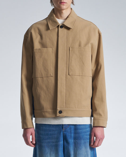HARRISON WONG / Trench Jacket With Denim Trim