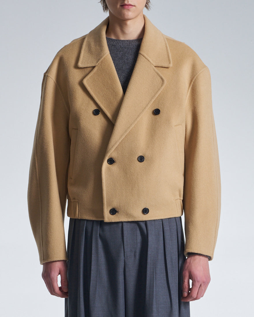 HARRISON WONG / Double Faced Wool DB Blazer - Camel