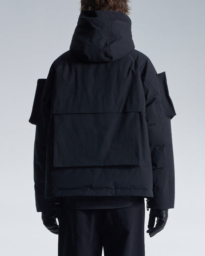 HARRISON WONG / Down Jacket With 3D Pocket On Sleeve - Black