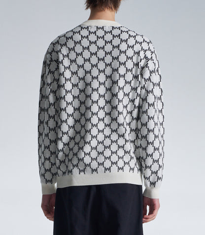 HARRISON WONG / Logo Monogram Wool Sweater - White