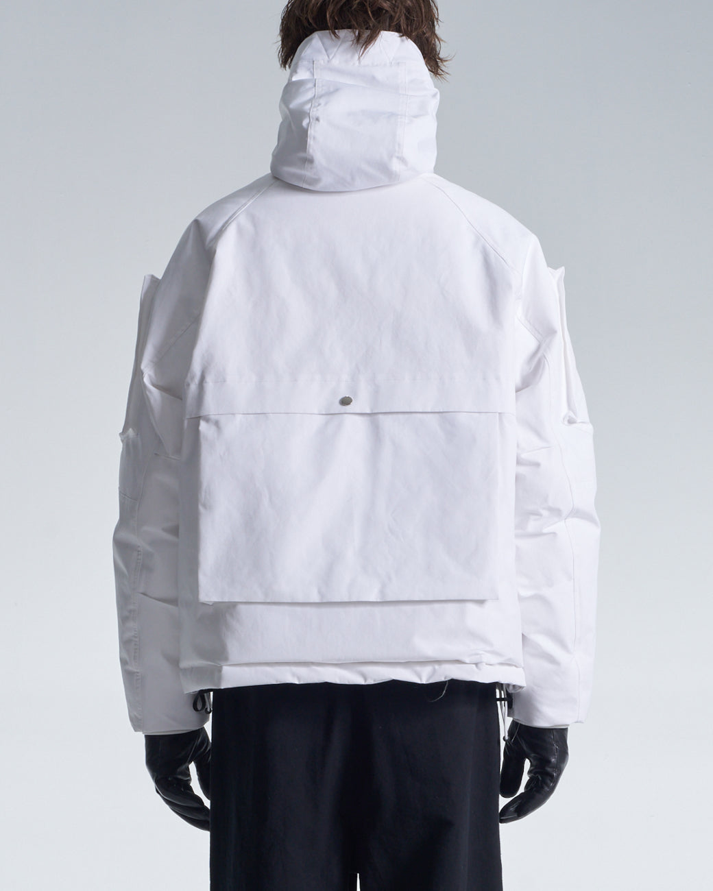HARRISON WONG | Down Jacket With 3D Pocket On Sleeve - White