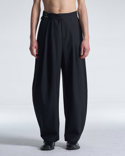 HARRISON WONG / Balloon Fit Wool Pants With Pleats