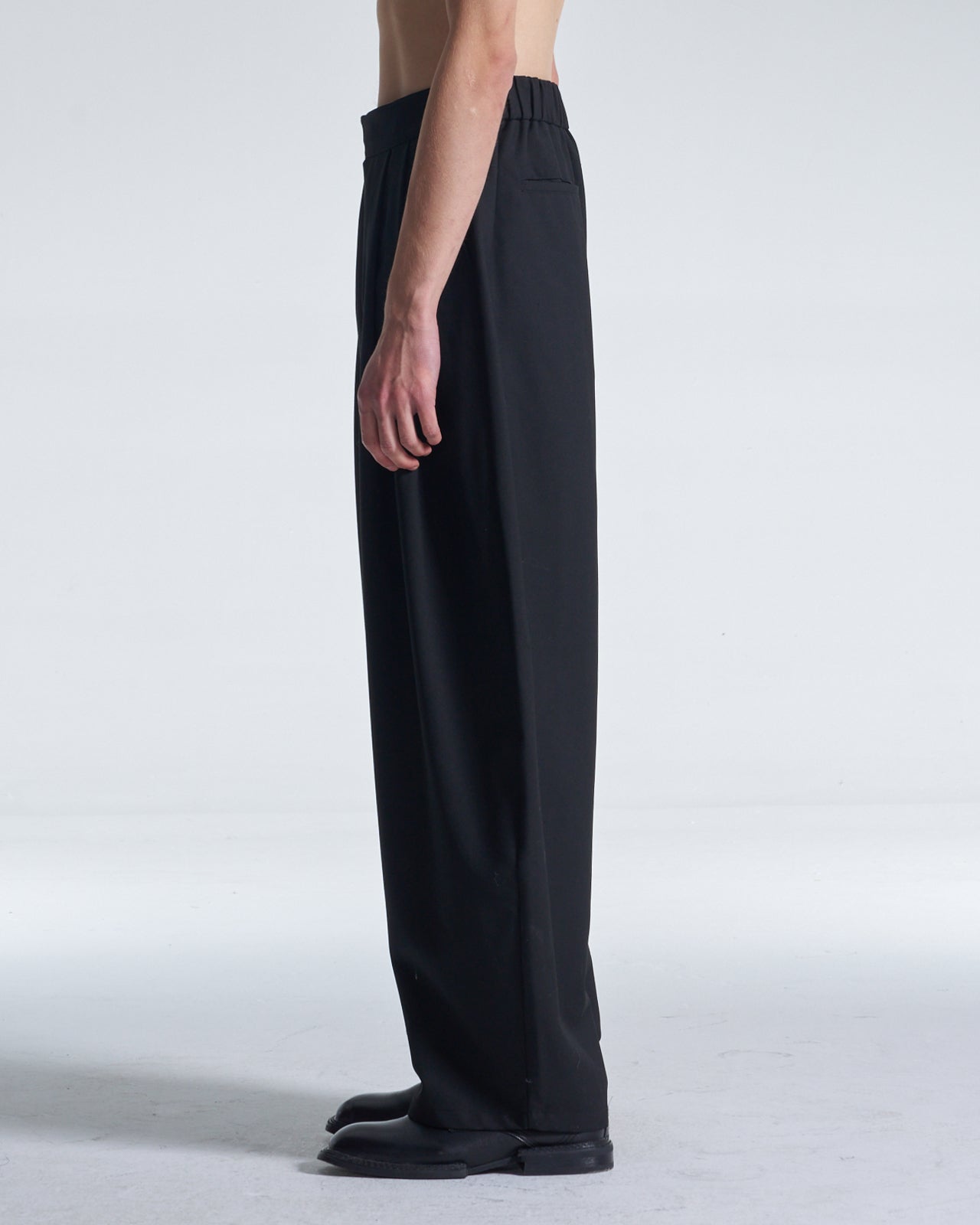 HARRISON WONG / Balloon Fit Wool Pants With Pleats