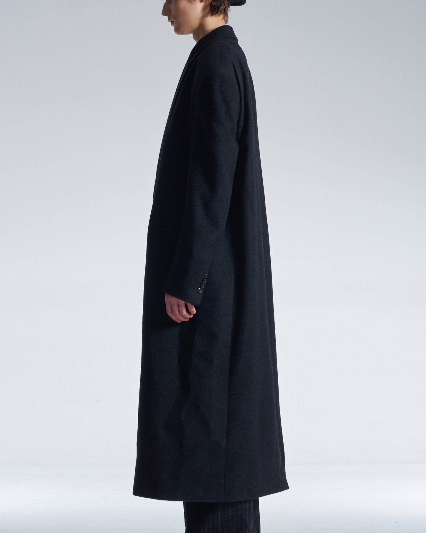 HARRISON WONG / Maxi DB Coat With Wide Shoulder