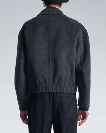 HARRISON WONG / Double Faced Wool DB Blazer - Charcoal
