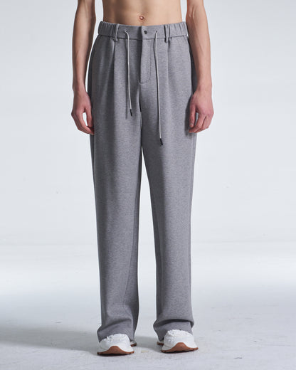 HARRISON WONG / Honeycomb Knit Wide Leg Pants - Grey
