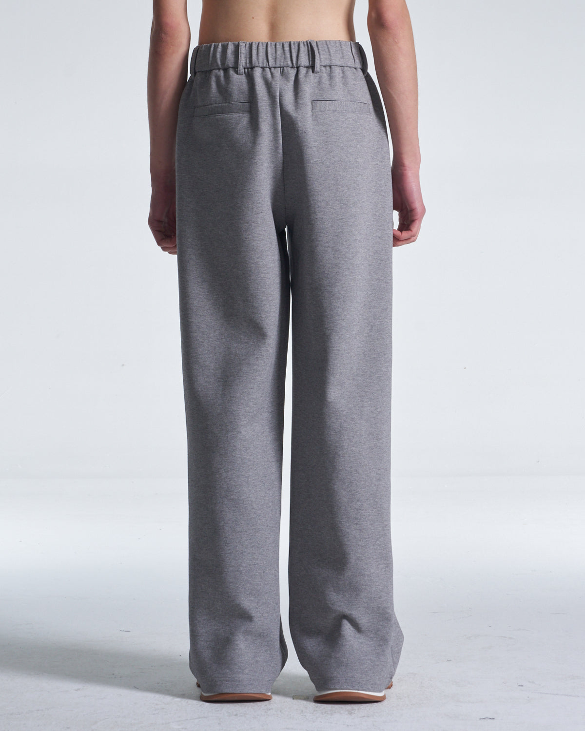 HARRISON WONG / Honeycomb Knit Wide Leg Pants - Grey