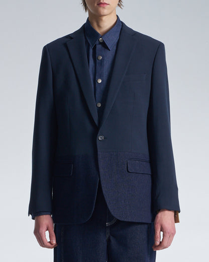 HARRISON WONG / Standard Fit Blazer With Denim Hem