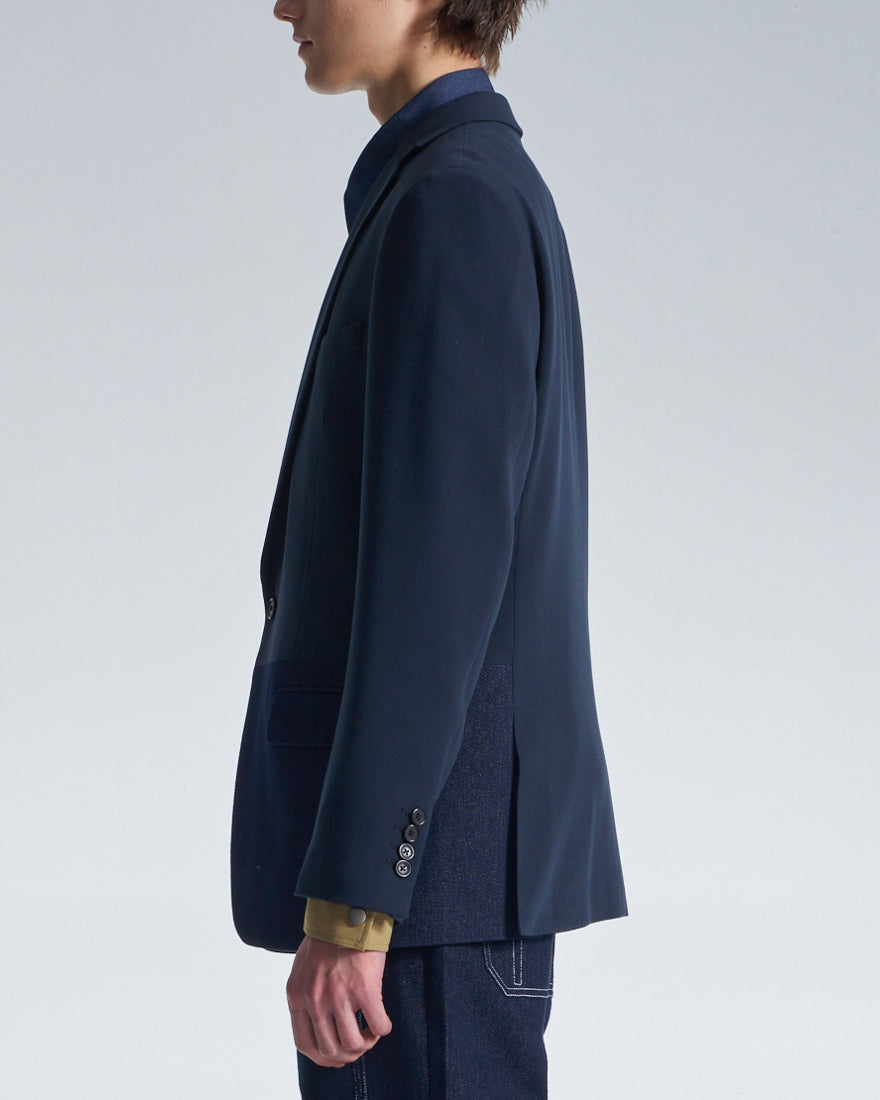 HARRISON WONG / Standard Fit Blazer With Denim Hem