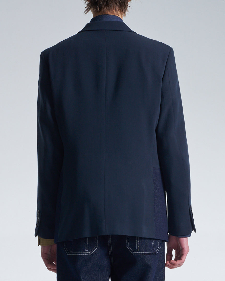 HARRISON WONG / Standard Fit Blazer With Denim Hem