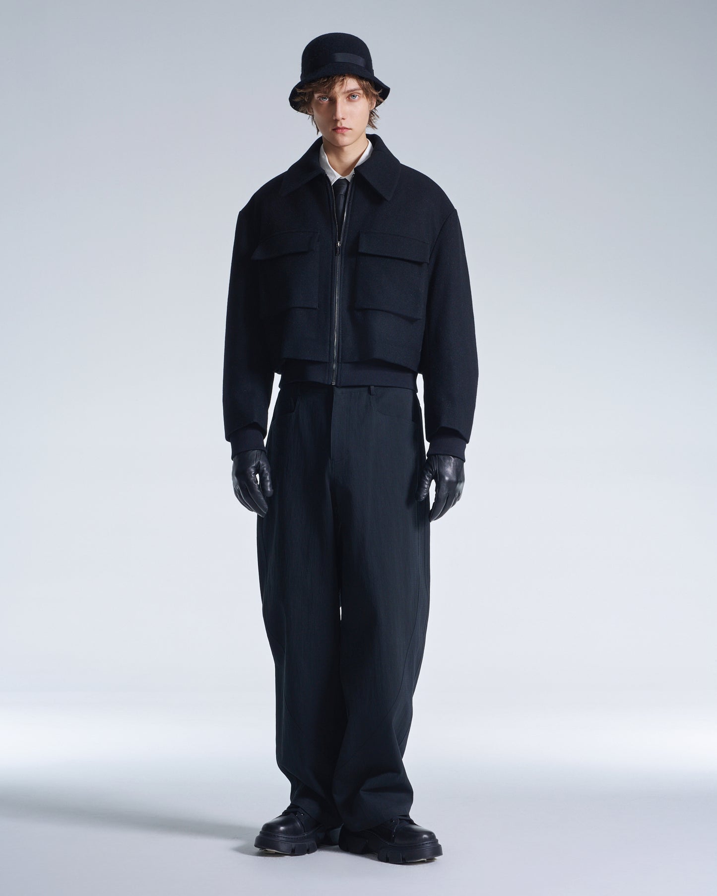 HARRISON WONG / Balloon Fit Cotton Nylon Pants