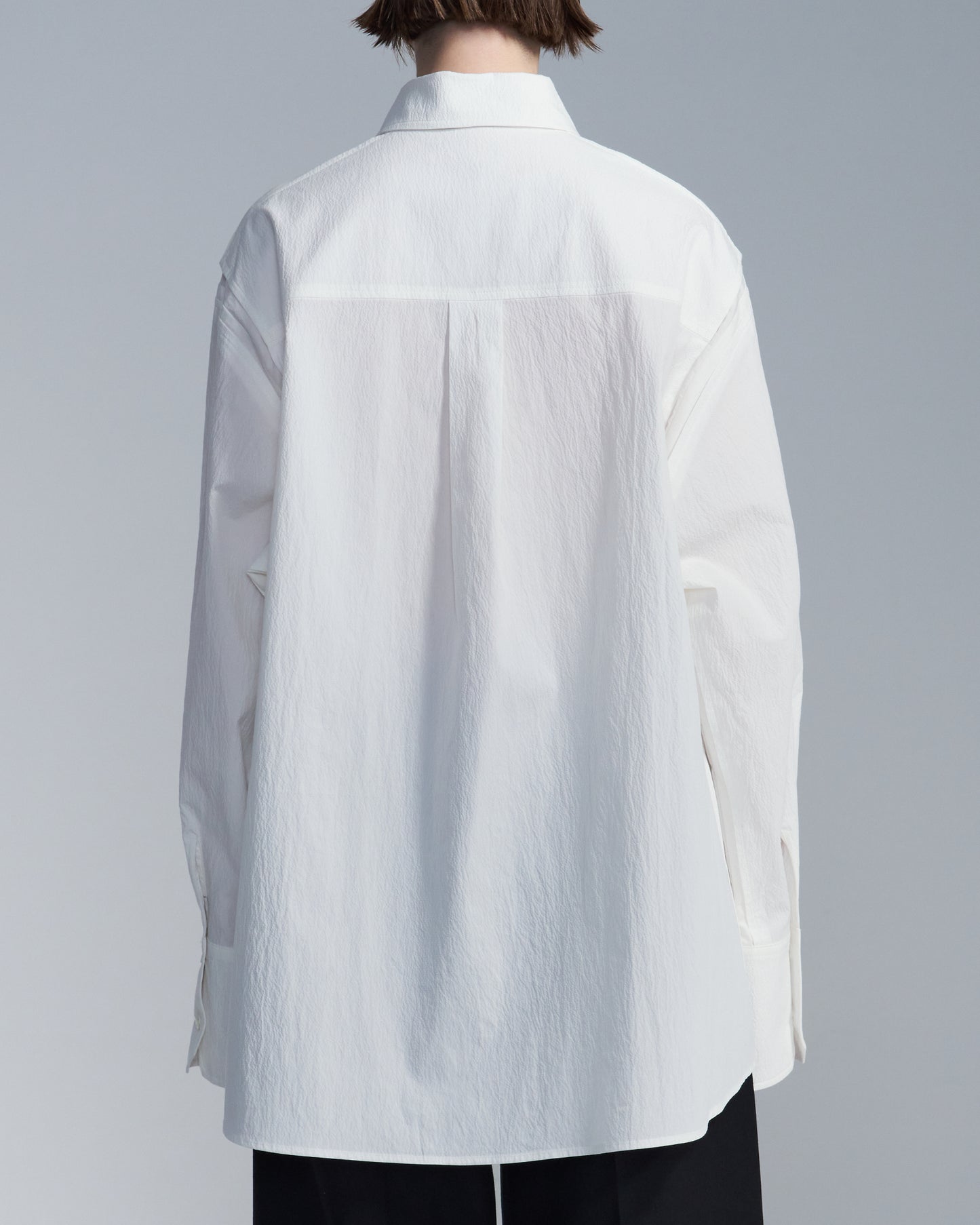 HARRISON WONG / Oversize Textured Cotton Shirt