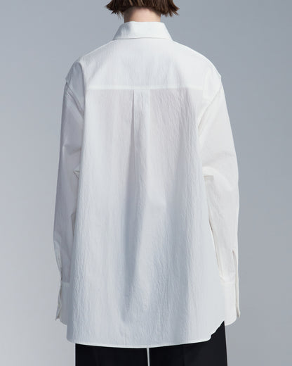 HARRISON WONG / Oversize Textured Cotton Shirt
