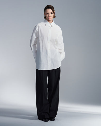 HARRISON WONG / Oversize Textured Cotton Shirt