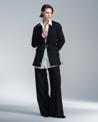 HARRISON WONG / Oversize Textured Cotton Shirt