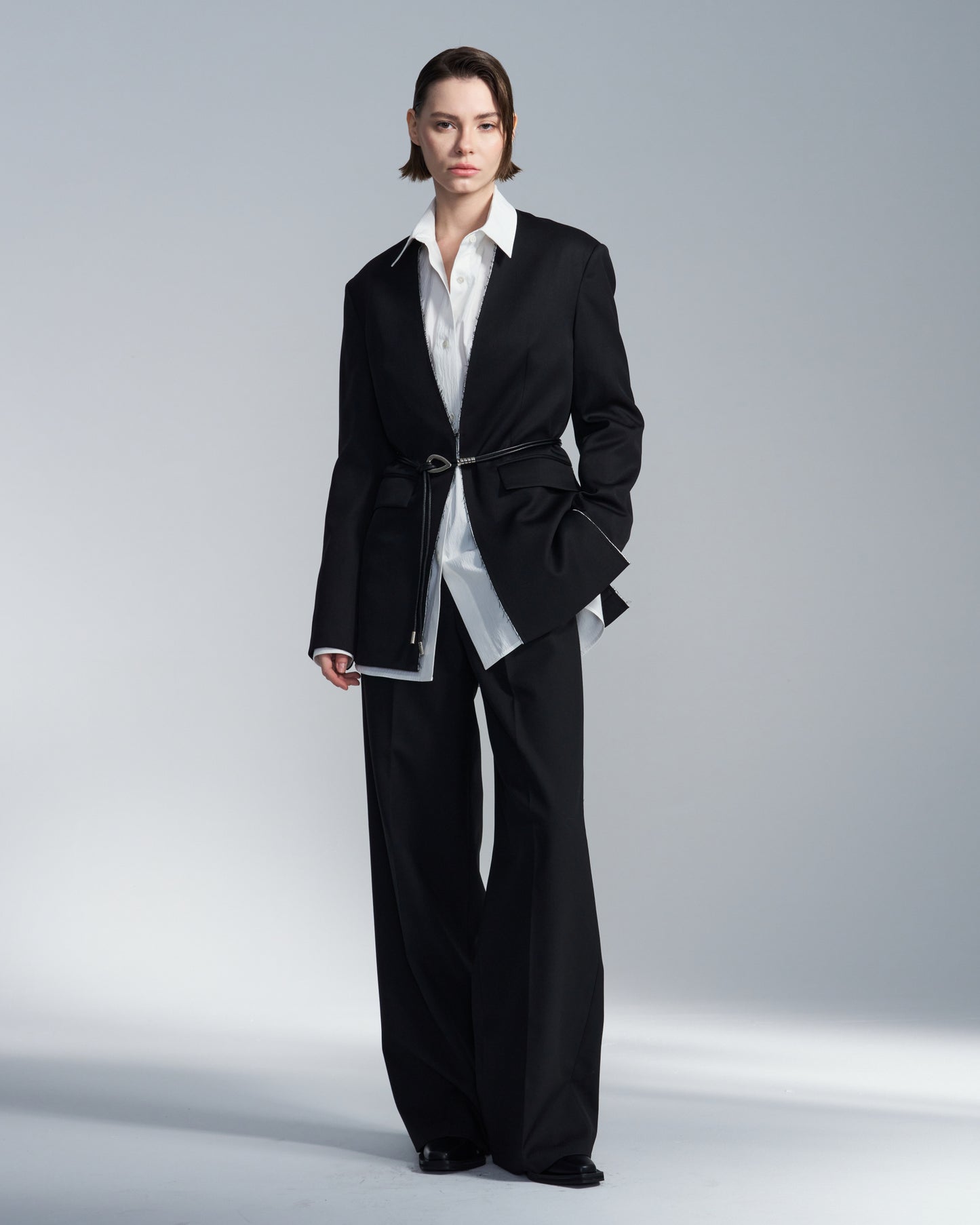 HARRISON WONG / Oversize Textured Cotton Shirt