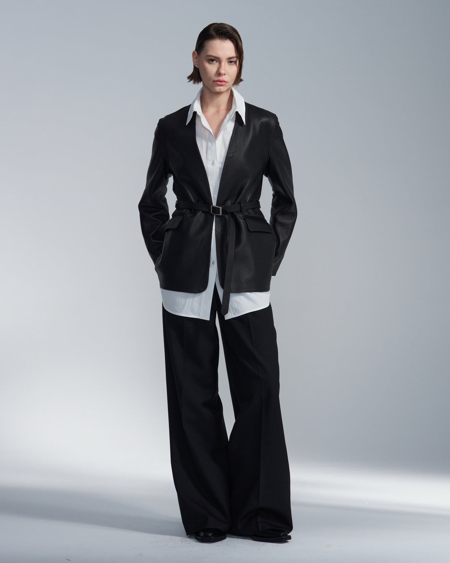 HARRISON WONG / Flare Leg Wool Pants