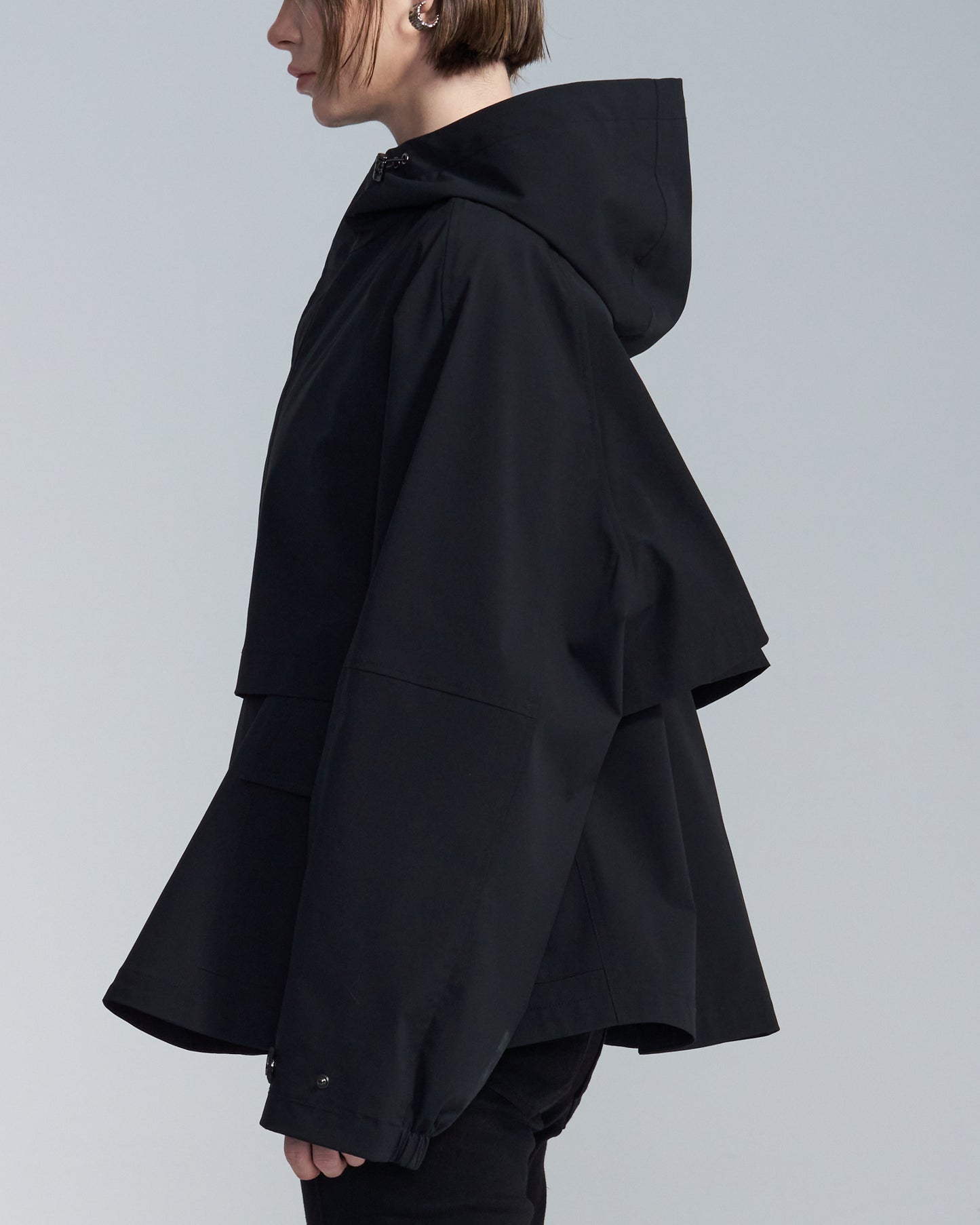 HARRISON WONG / Flare Hem Jacket With Hood
