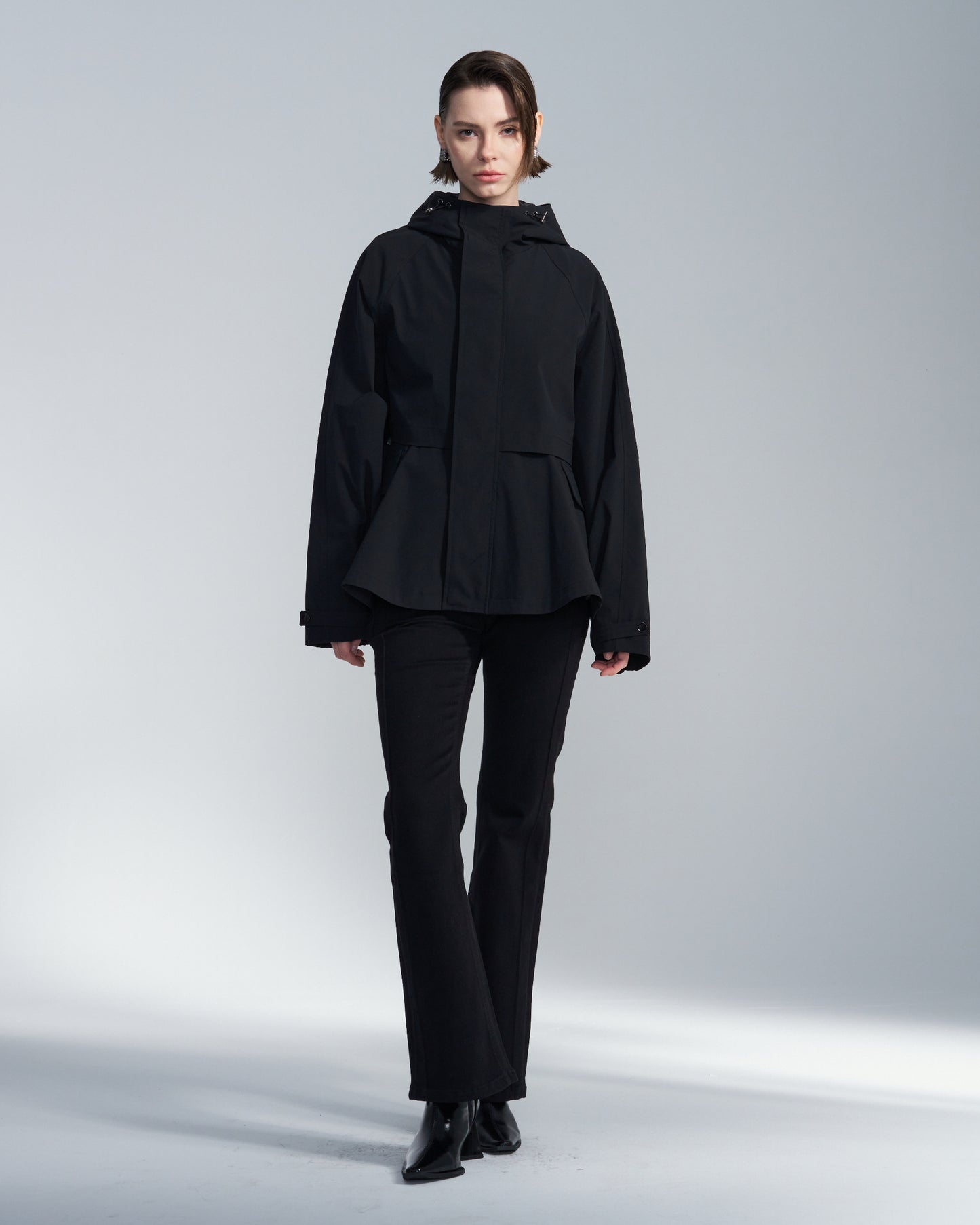 HARRISON WONG / Flare Hem Jacket With Hood