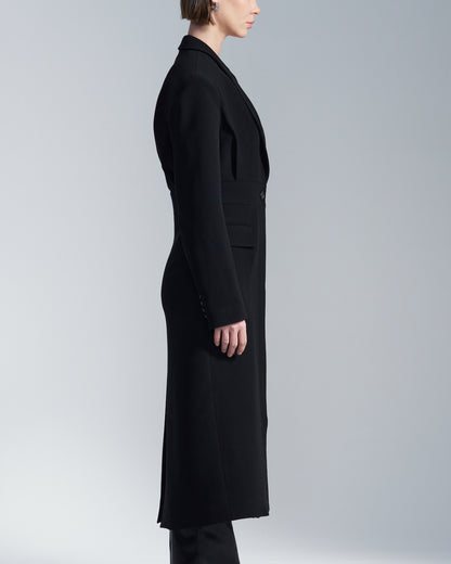 HARRISON WONG / Wide Shoulder Dress With Lapel