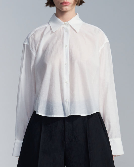 HARRISON WONG / Cropped Cotton Shirt