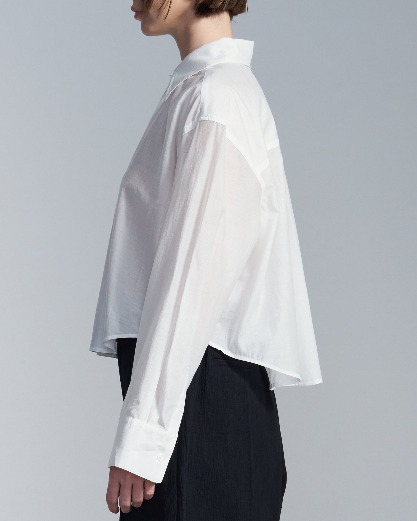 HARRISON WONG / Cropped Cotton Shirt