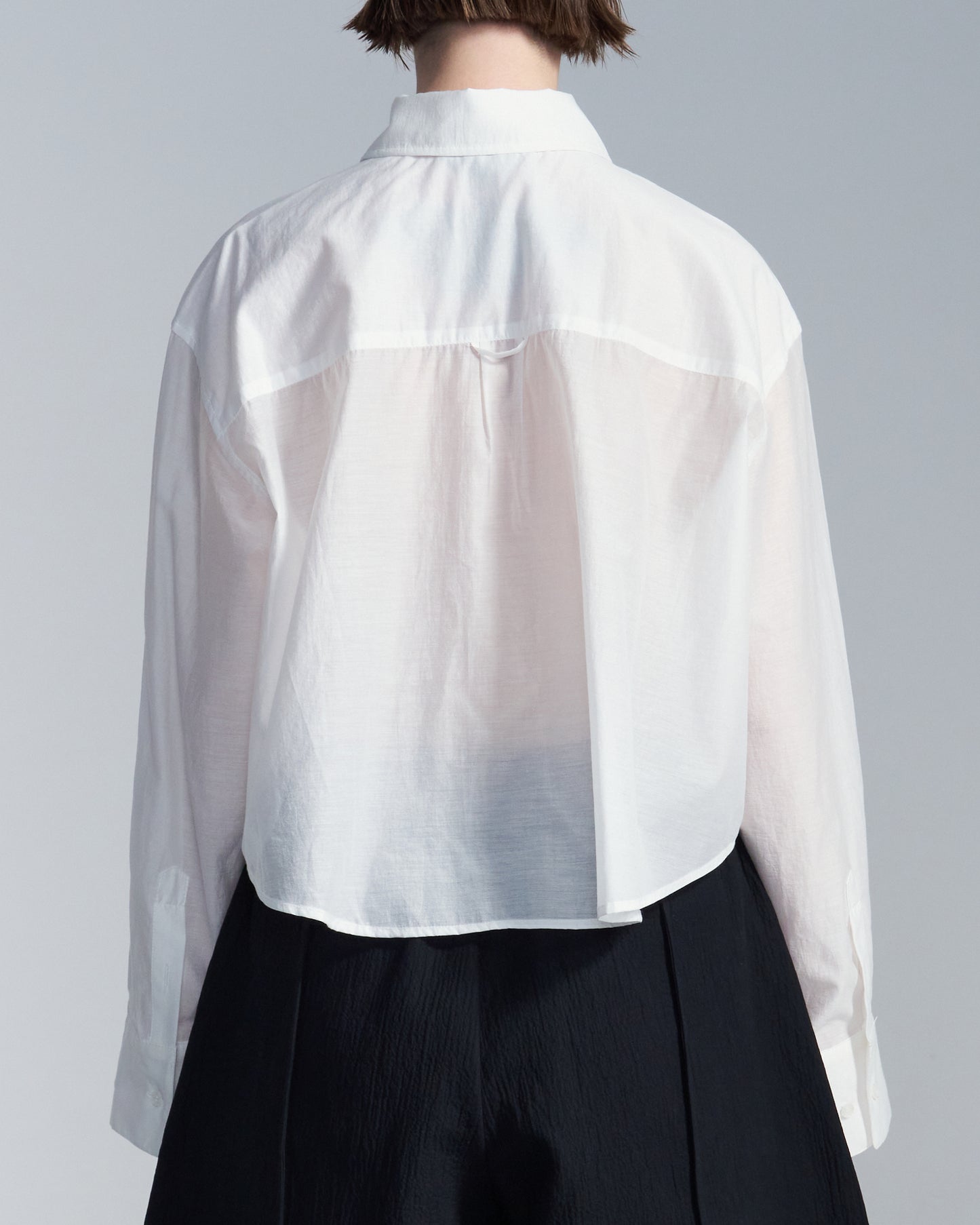 HARRISON WONG / Cropped Cotton Shirt