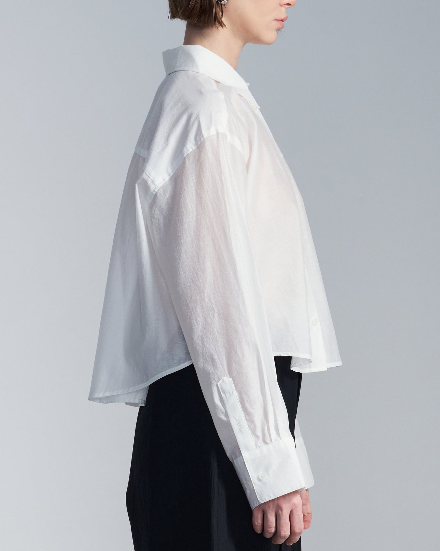 HARRISON WONG / Cropped Cotton Shirt