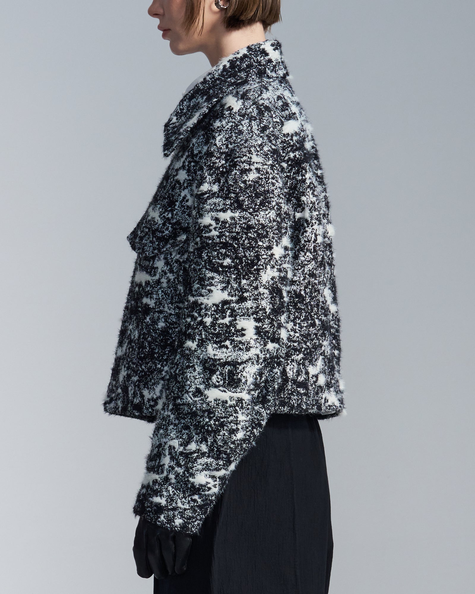 HARRISON WONG | Hairy Abstract Jacquard Zipper Jacket – HARAJUKU