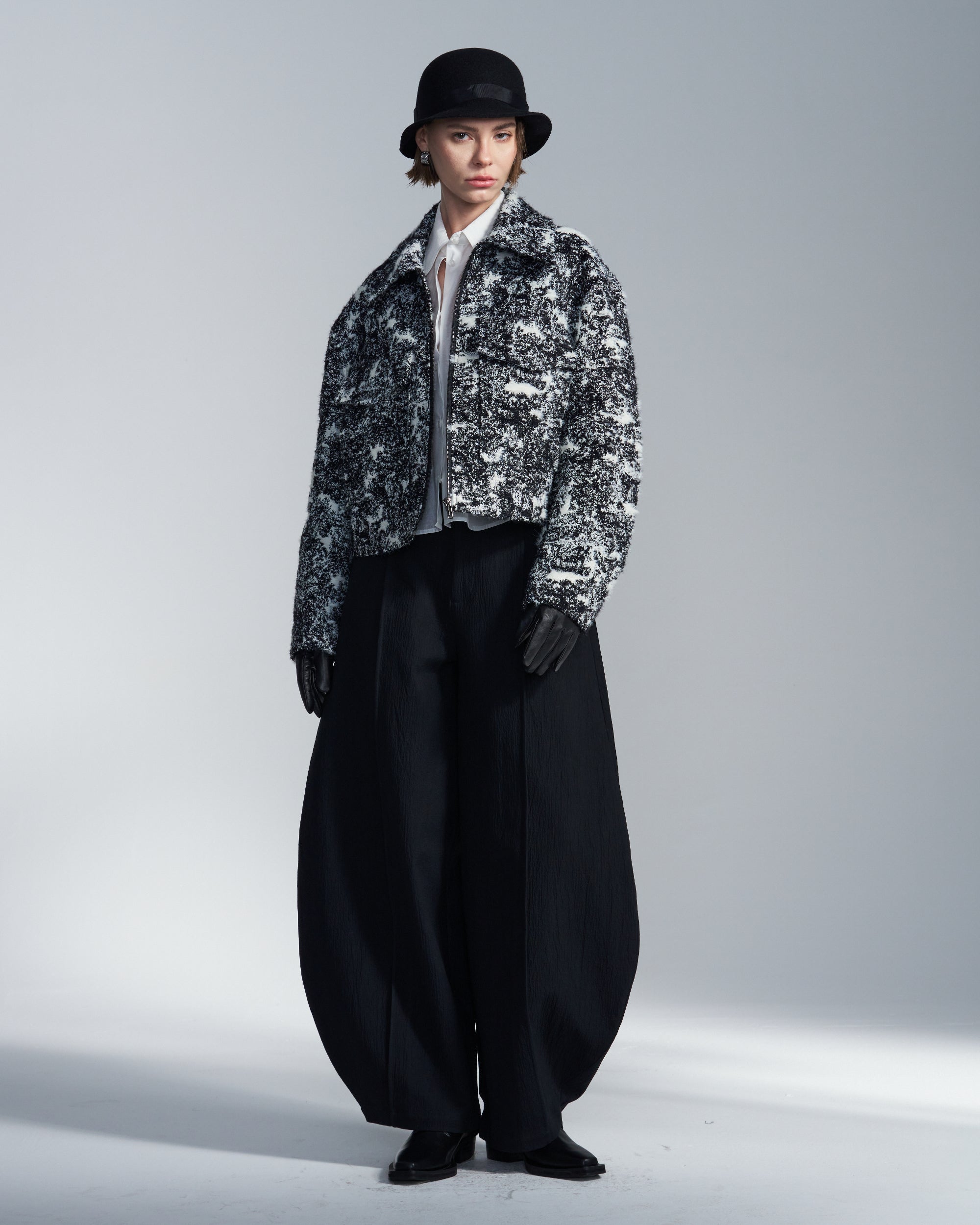 HARRISON WONG | Hairy Abstract Jacquard Zipper Jacket – HARAJUKU