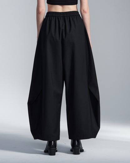 HARRISON WONG / Balloon Fit Wool Pants With Big Pleat