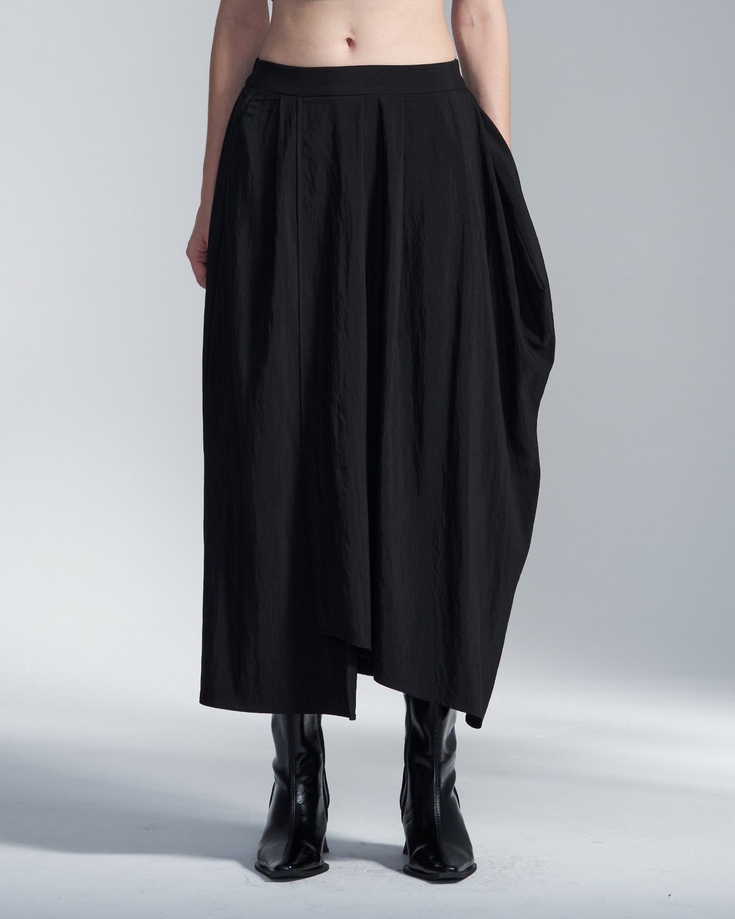 HARRISON WONG / Rayon Cupro Wrap Skirt