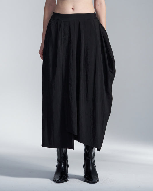 HARRISON WONG / Rayon Cupro Wrap Skirt
