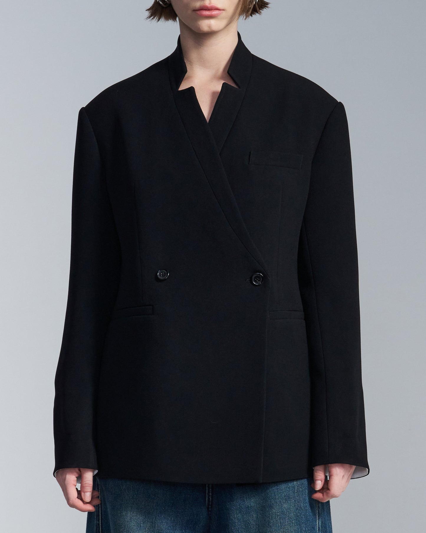 HARRISON WONG / BD Blazer With White Cuff Lining