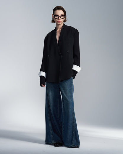 HARRISON WONG / BD Blazer With White Cuff Lining