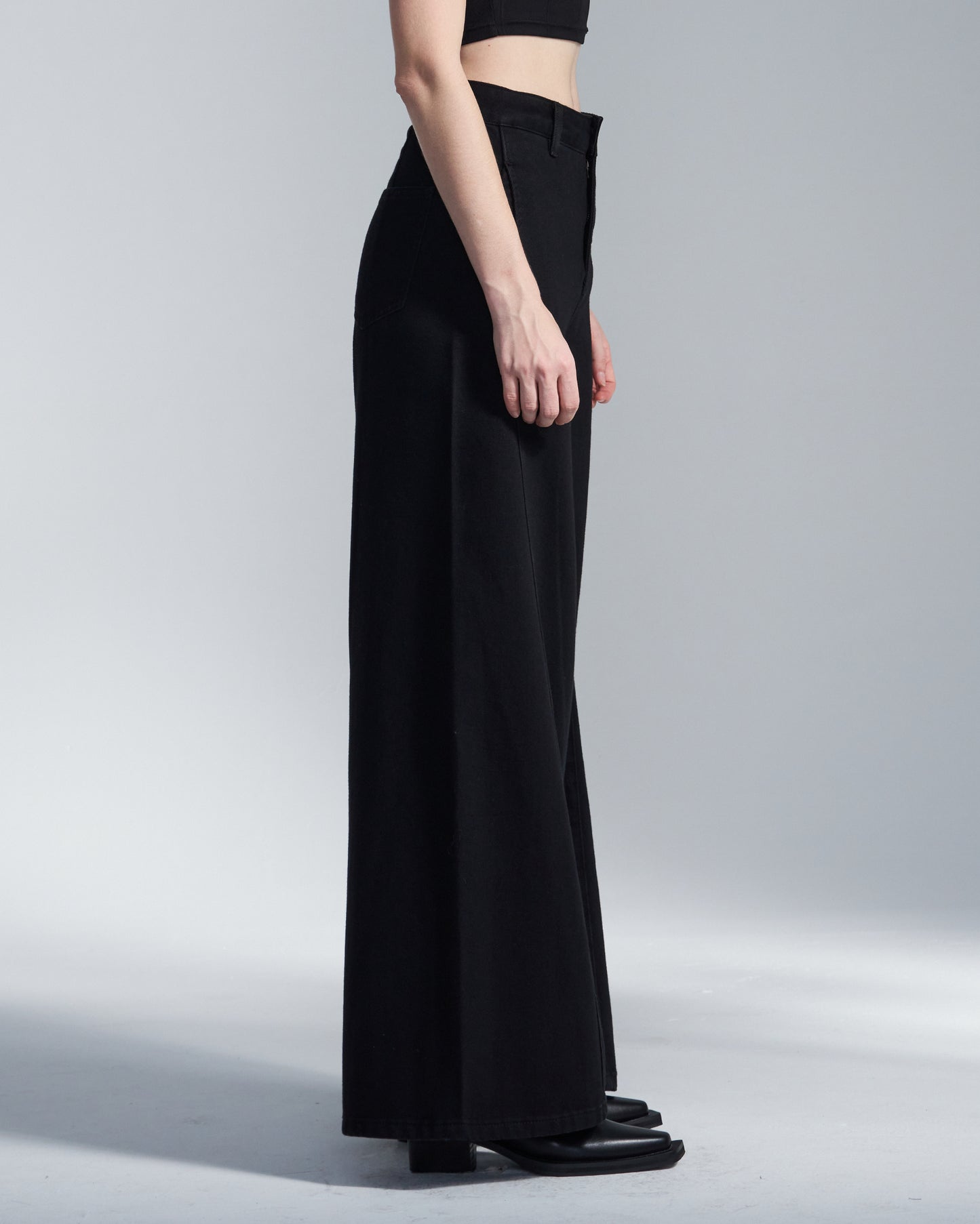 HARRISON WONG / Flare Leg Cotton Pants