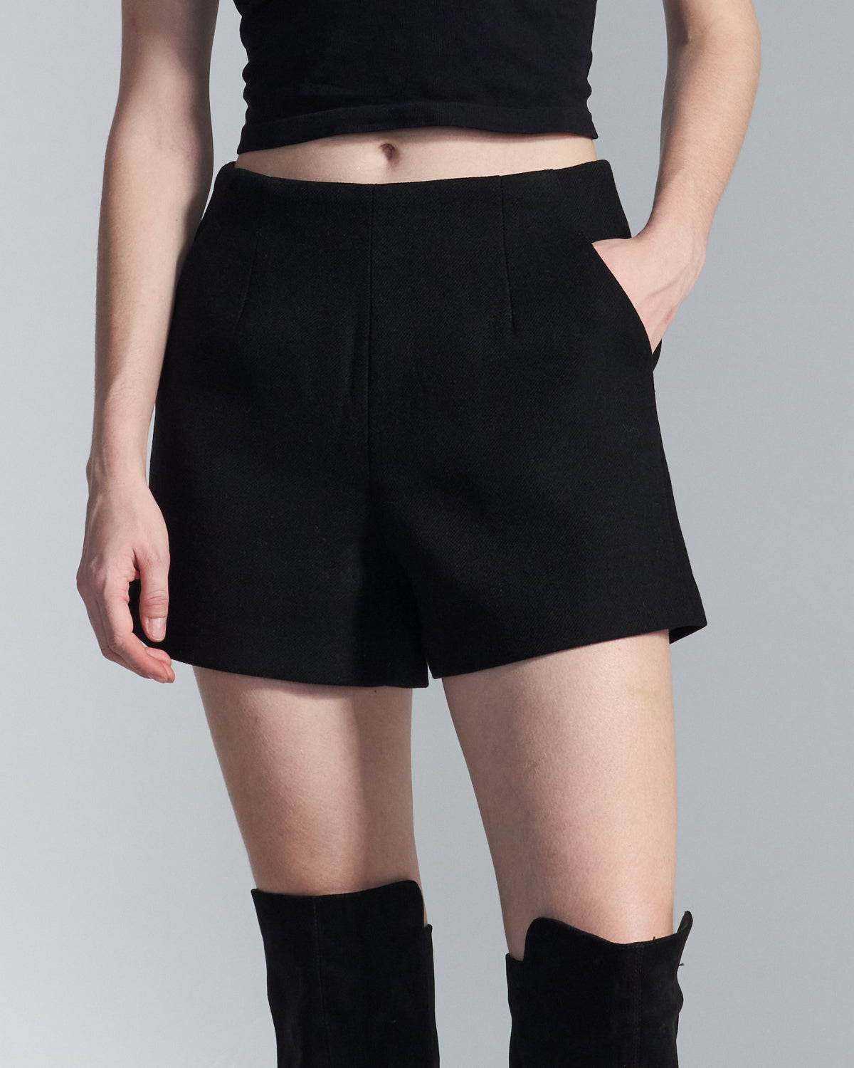 HARRISON WONG / Wool Blend Shorts