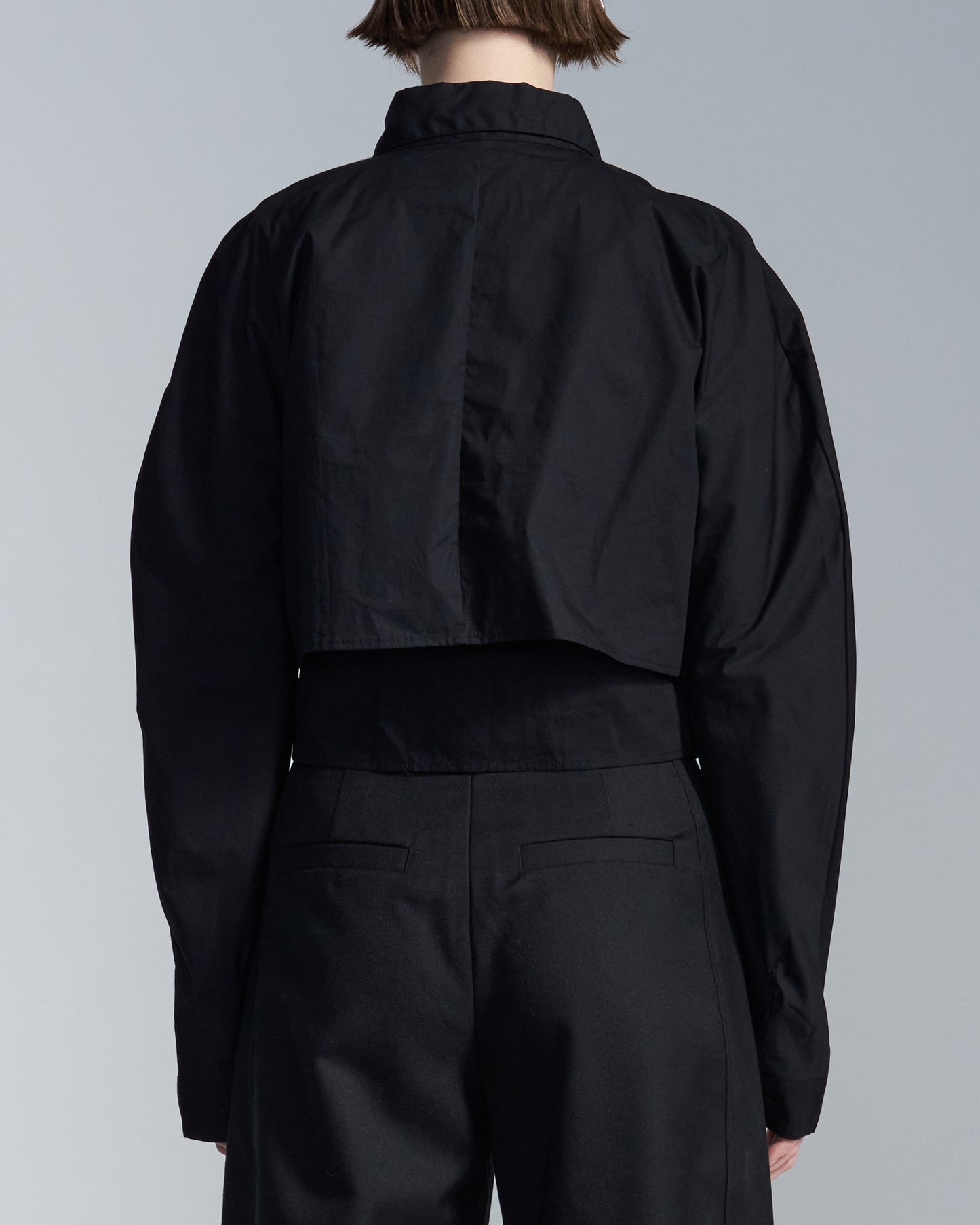 HARRISON WONG / Cropped Shirt With Round Sleeve